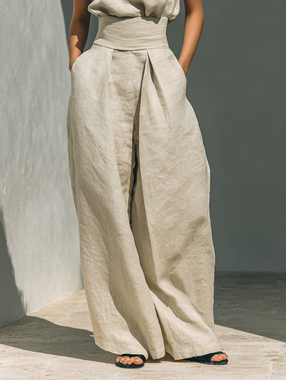 MARÍA | CONJUNTO MINIMALISTA DE LINO