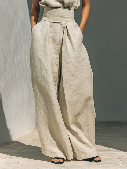 MARÍA | CONJUNTO MINIMALISTA DE LINO