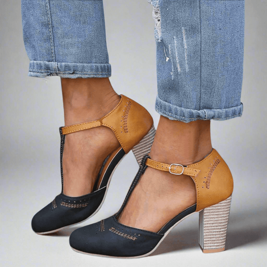 Sidonie | Tacones Vintage Contrastados