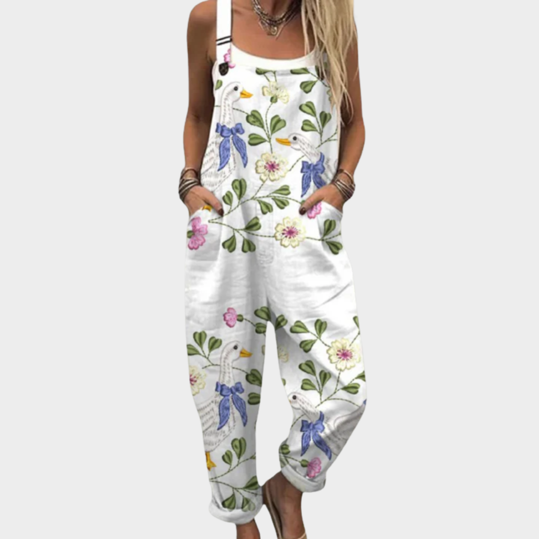 Cómoda Pantalón de Tirantes Impreso