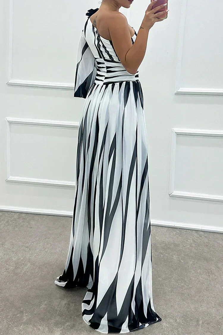Fenna™ - Elegante vestido largo con un hombro