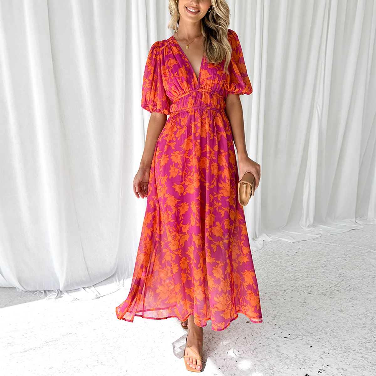 Luna™ - Vestido Midi de Flora Moderno
