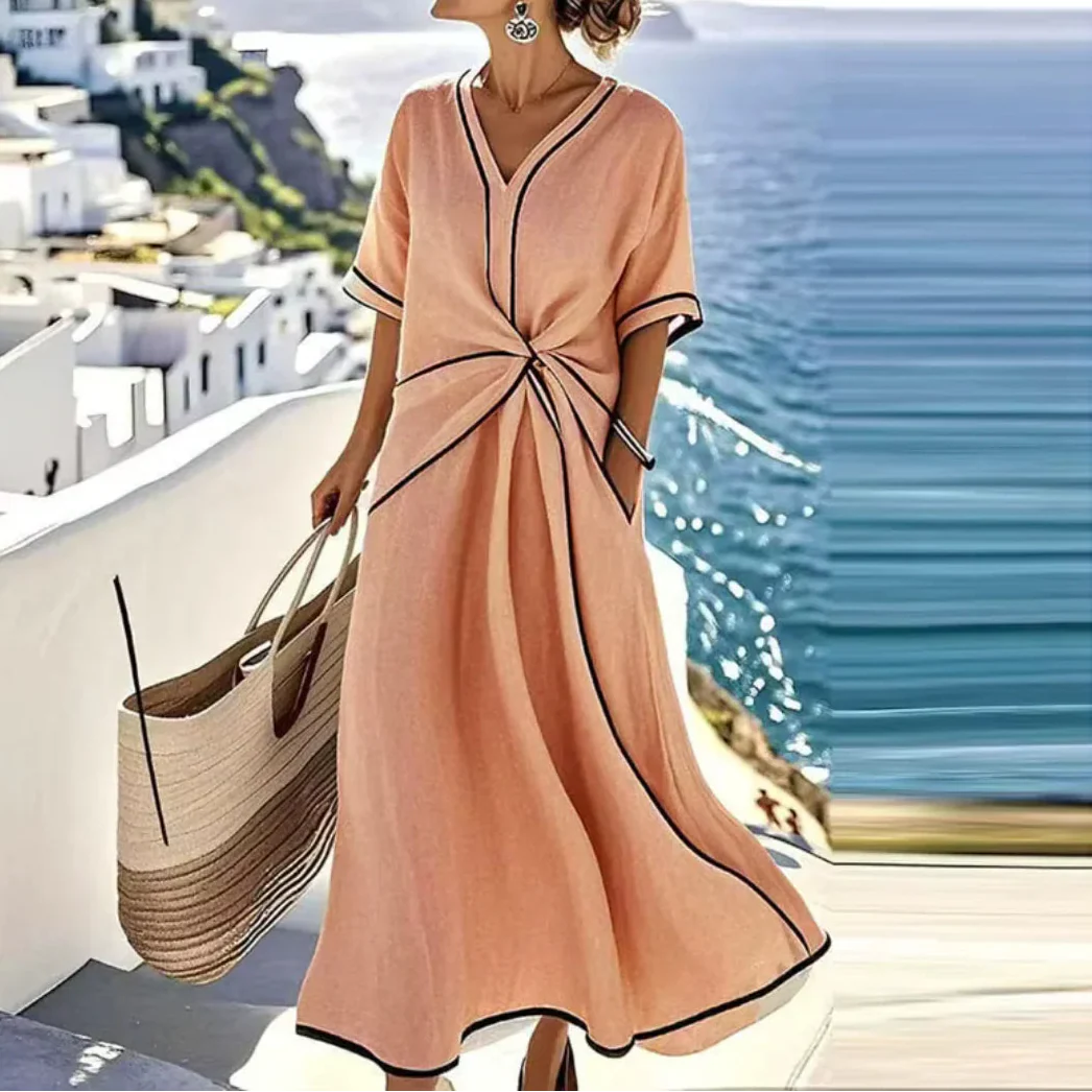 Moria™ - Vestido elegante con cintura favorecedora y estilo festivo