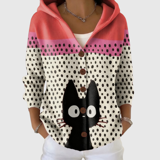 Noémie | Cárdigan Gato Espíritu Pop
