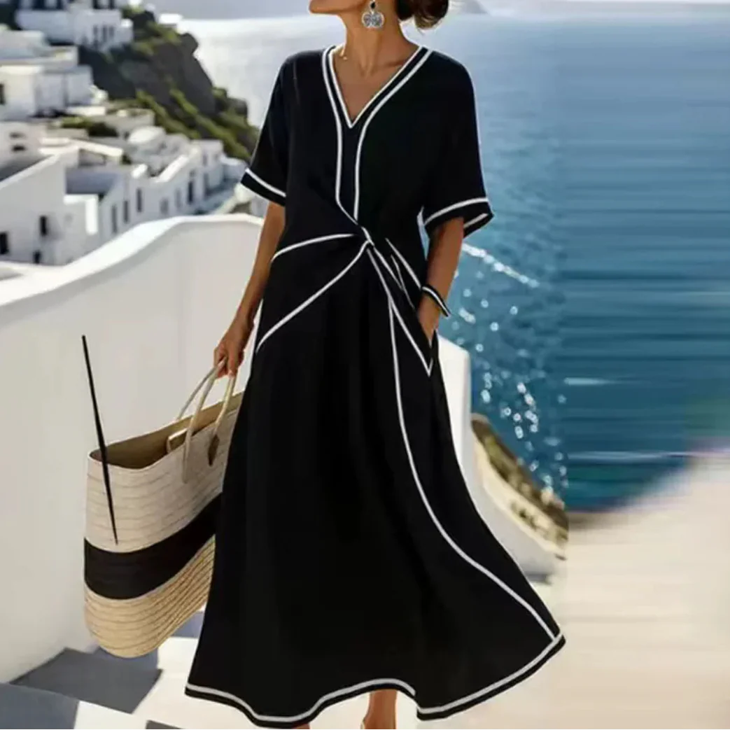 Moria™ - Vestido elegante con cintura favorecedora y estilo festivo