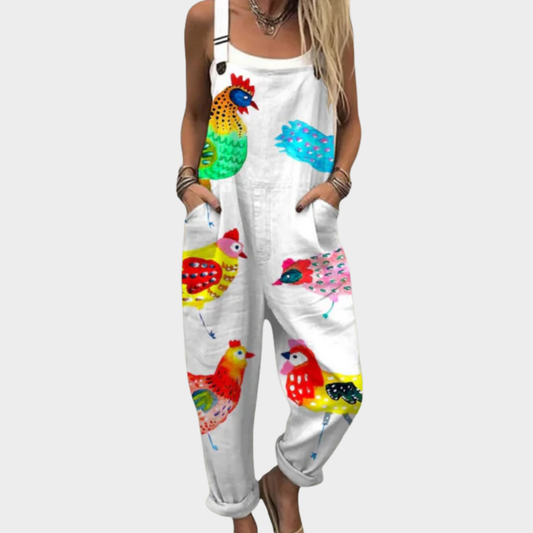 Cómoda Pantalón de Tirantes Impreso