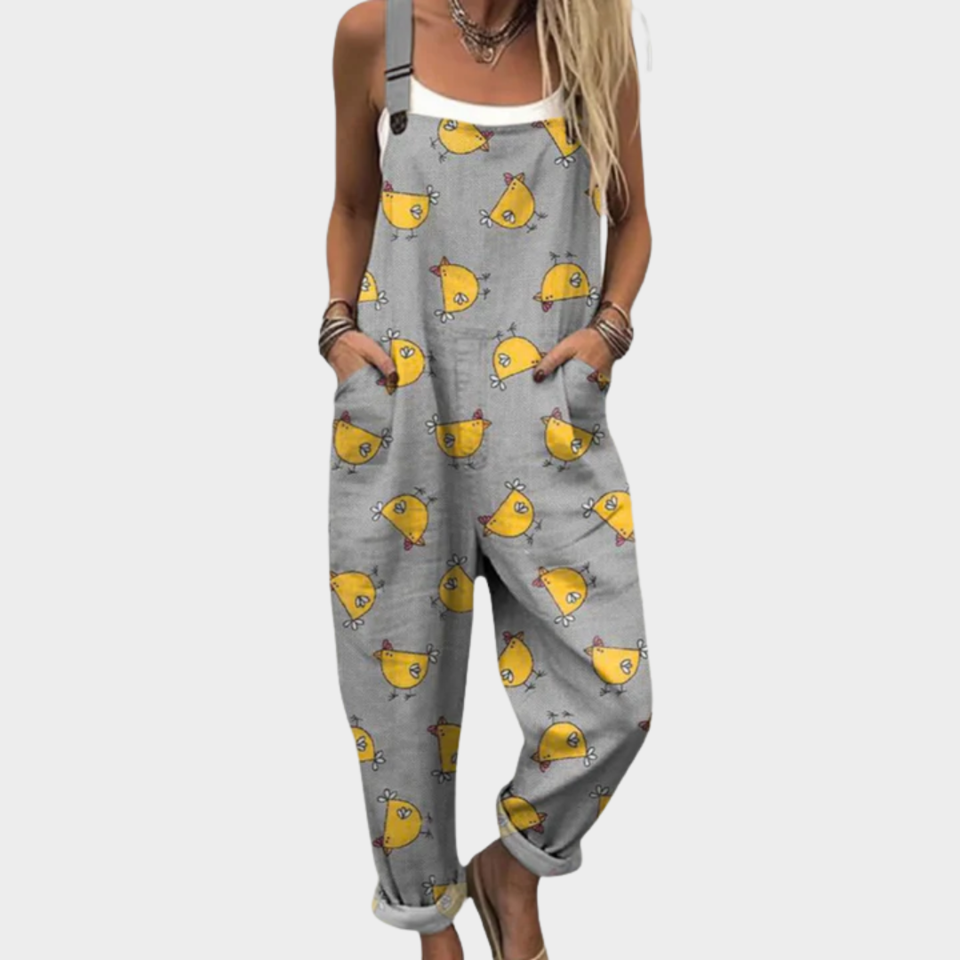 Pantalones de Tirantes Impresos y Cómodos
