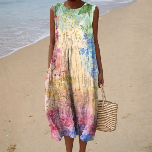 Lucienne | Vestido Midi Bohemio