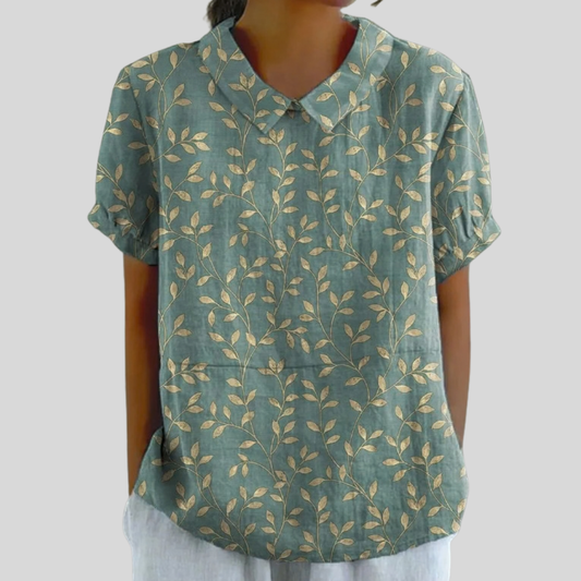 Valentine | Blusa Hojas Elegante