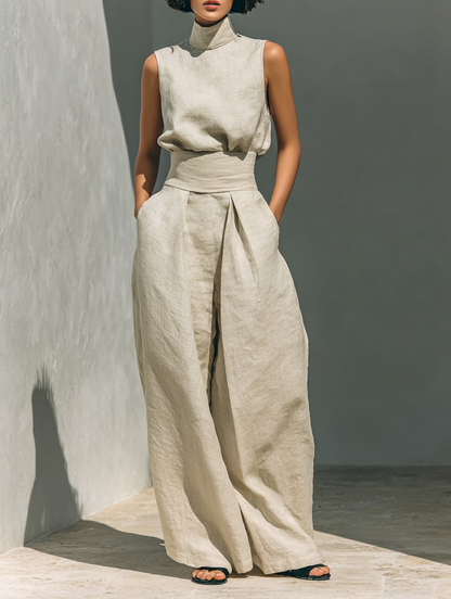 MARÍA | CONJUNTO MINIMALISTA DE LINO