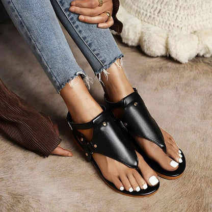 Praefke | Modne sandały płaskie damskie