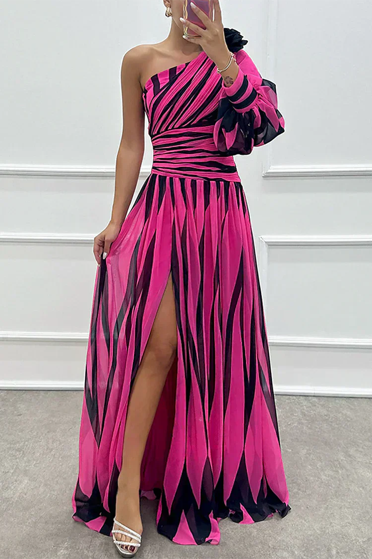 Fenna™ - Elegante vestido largo con un hombro
