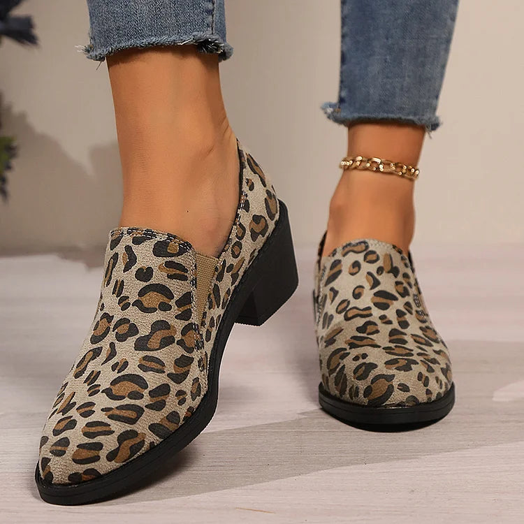 Savina | Mocasines Leopardo Confort