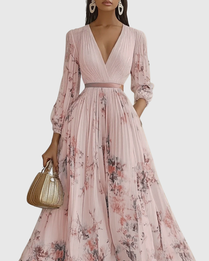 Siena™ - Elegante Vestido Maxi Plisado