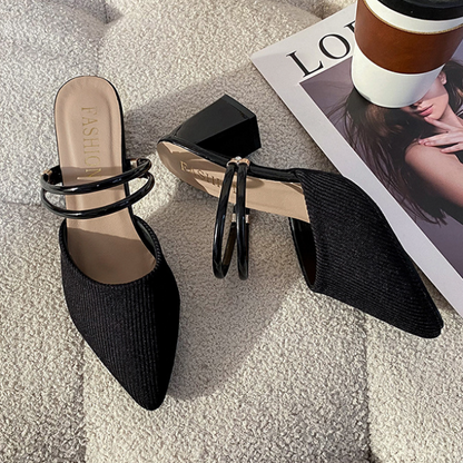 Zapatos altos con cinturones