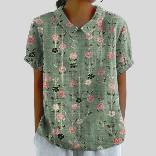 Amandine | Blusa Floral Vertical