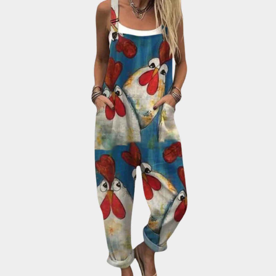 Cómoda Pantalón de Tirantes Impreso