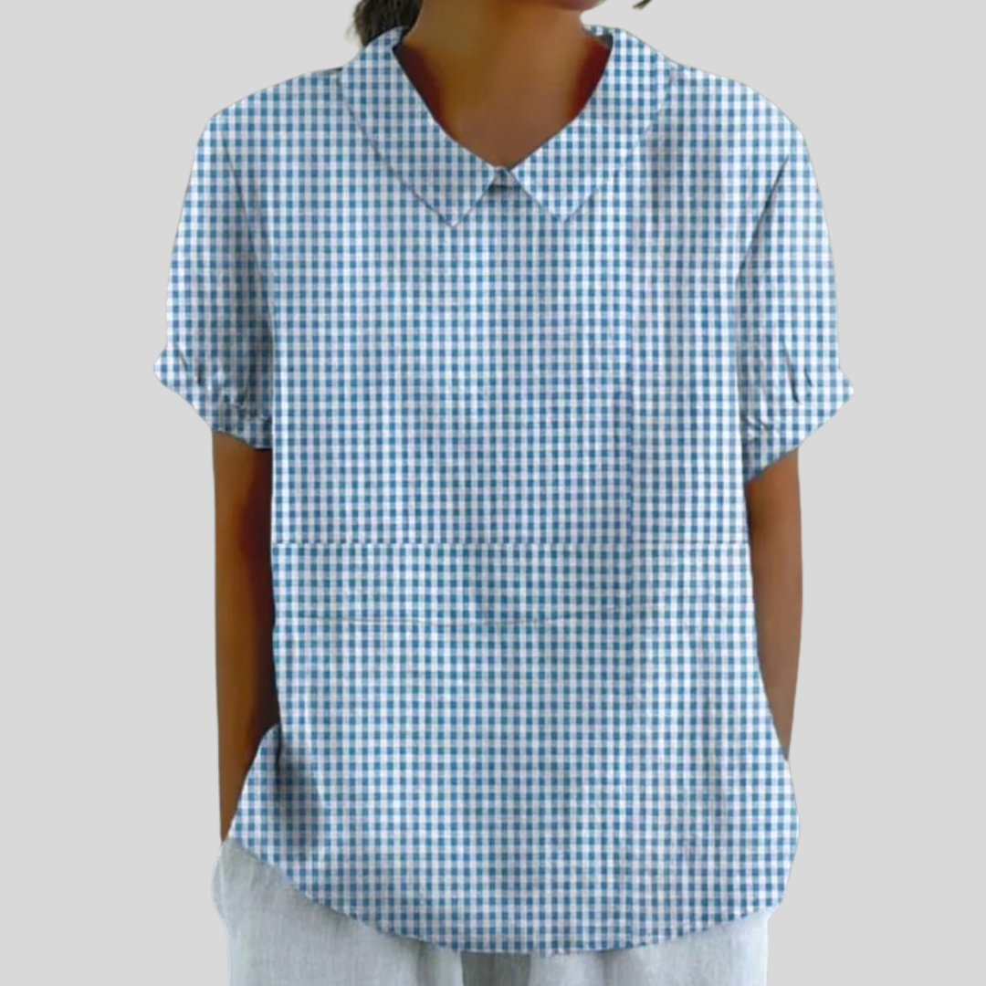 Adèle | Blusa de Cuadros Clásicos