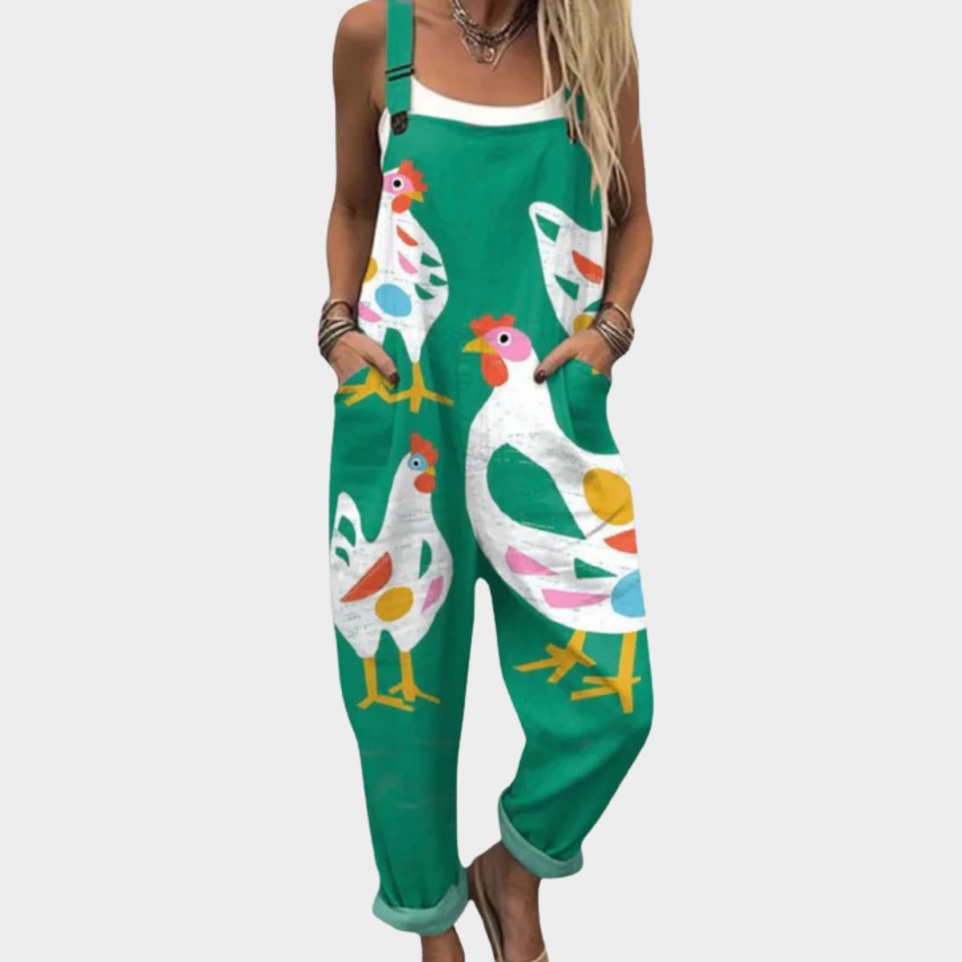 Pantalones de Tirantes Impresos y Cómodos