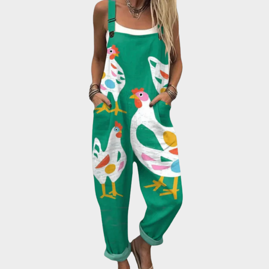 Pantalones de Tirantes Impresos y Cómodos