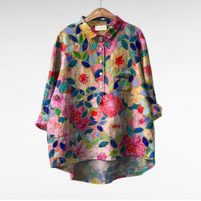 Séraphine | Blusa Floral Artística