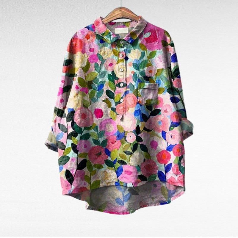 Séraphine | Blusa Floral Artística