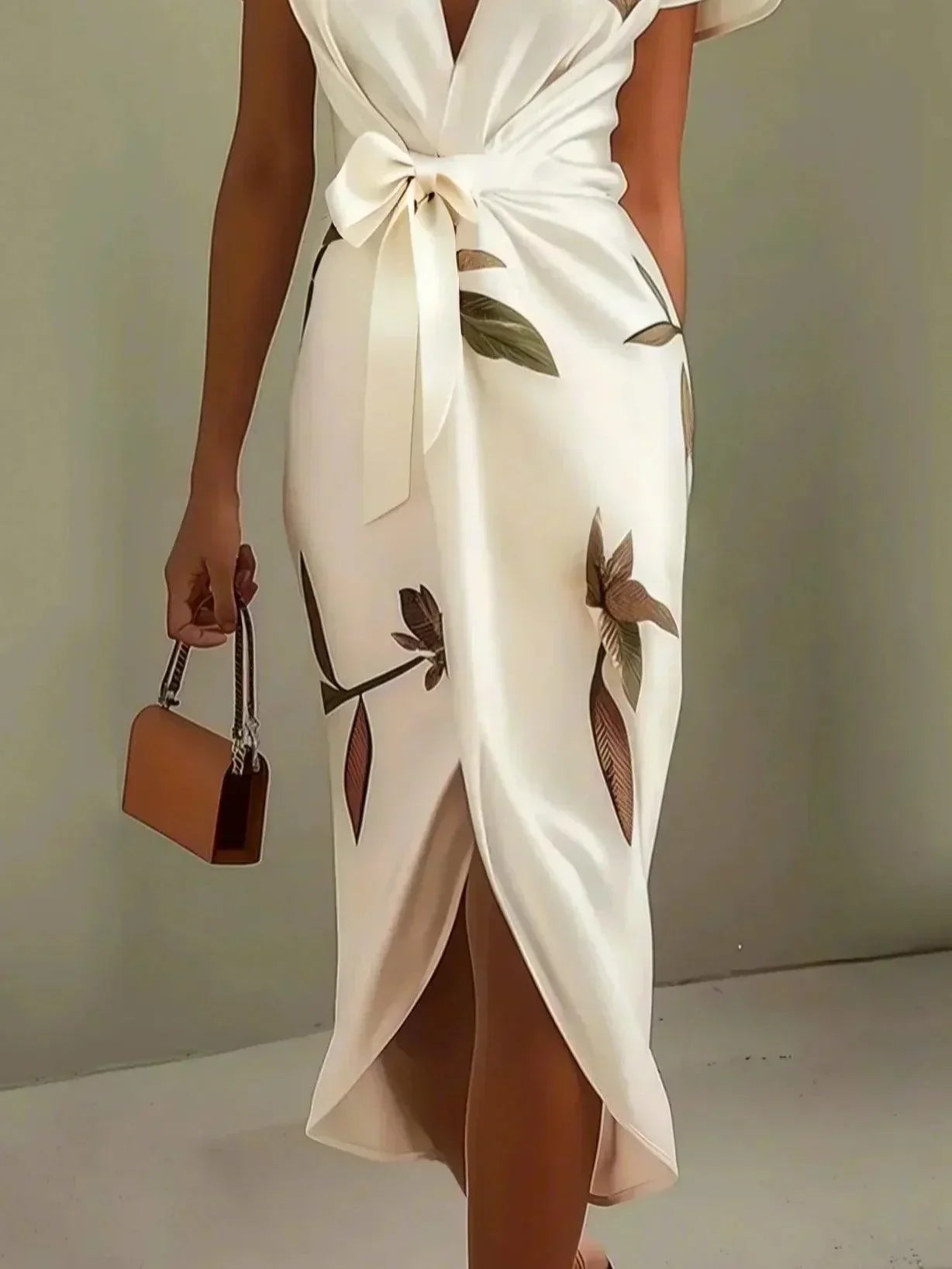 Elin™ - Elegante vestido envolvente con estampado floral
