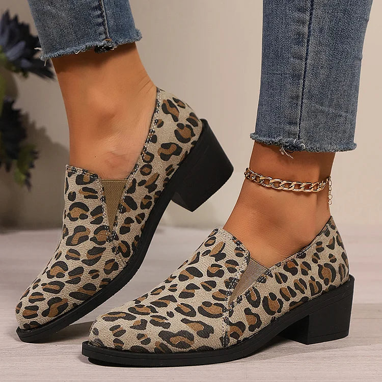 Savina | Mocasines Leopardo Confort