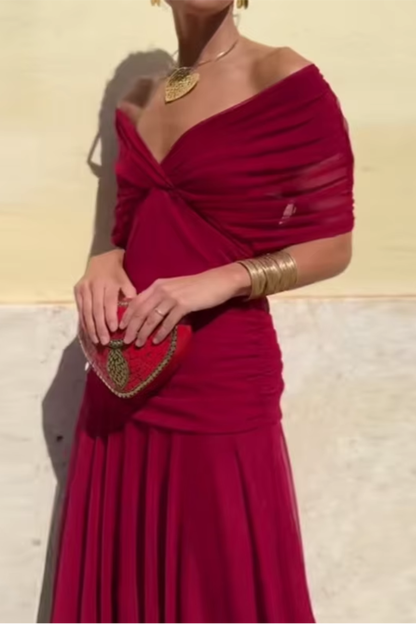 Lady™ - Vestido envolvente con corte drapeado