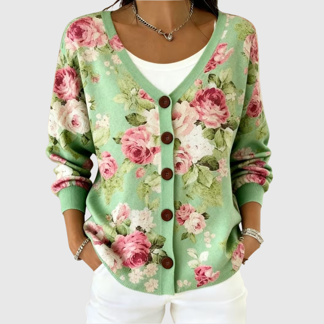 Lysiane | Cardigan Floral Romántico