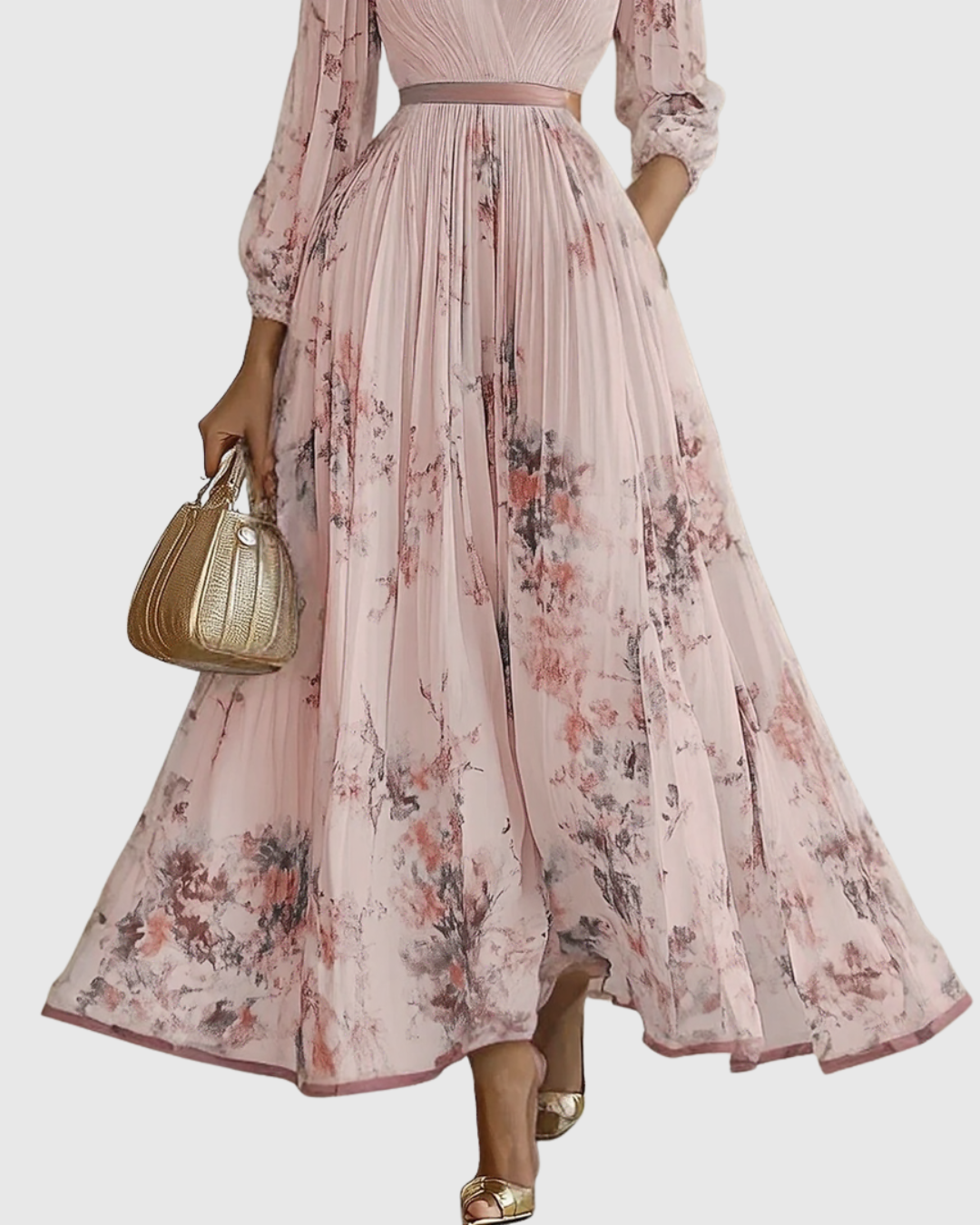 Siena™ - Elegante Vestido Maxi Plisado