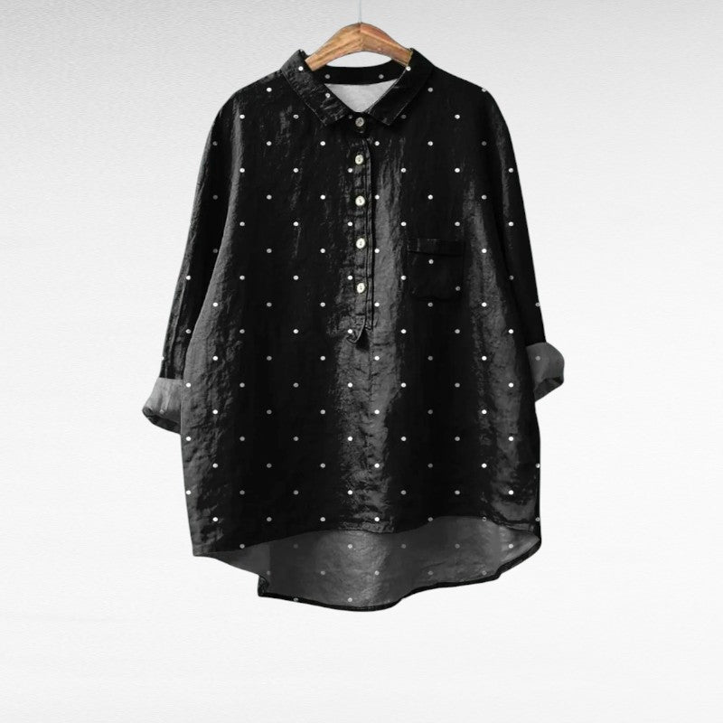 Zoé | Blusa de Lunares Elegante
