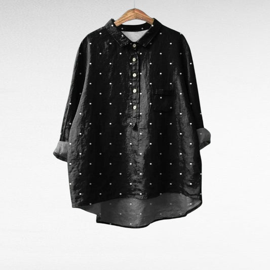 Zoé | Blusa de Lunares Elegante