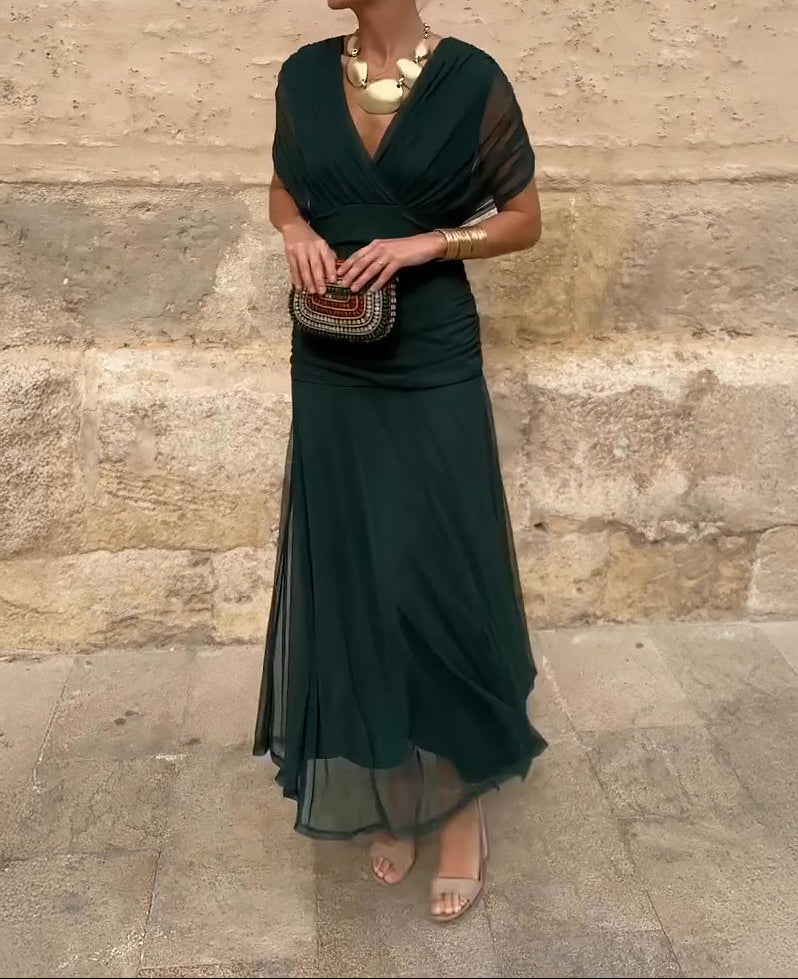 Lady™ - Vestido envolvente con corte drapeado