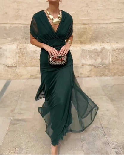 Lady™ - Vestido envolvente con corte drapeado