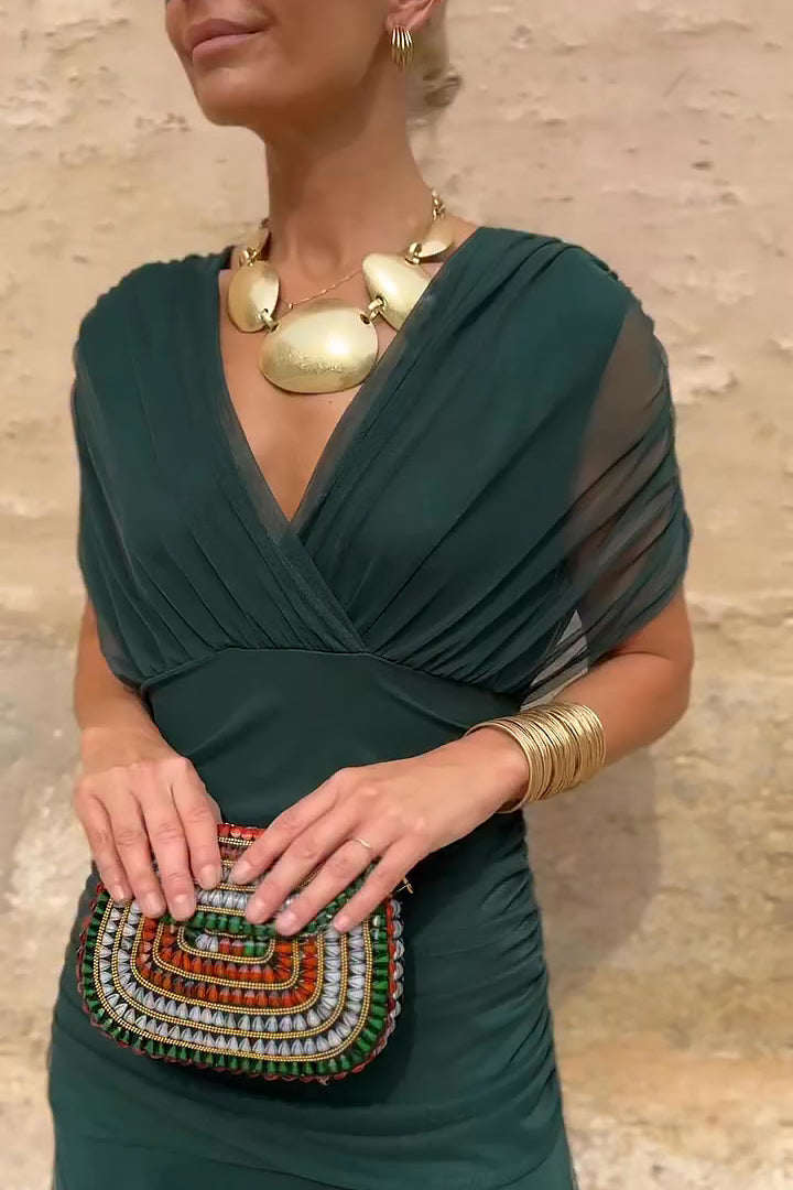 Lady™ - Vestido envolvente con corte drapeado