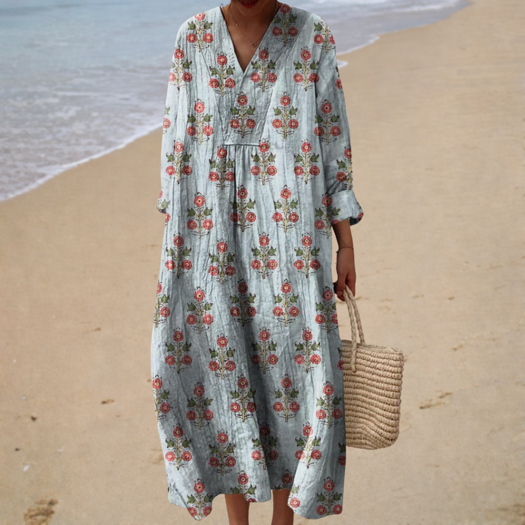 Élodie | Vestido Largo Floral Vintage