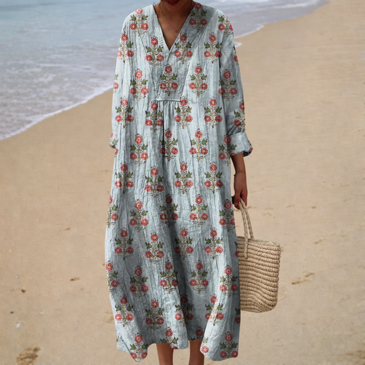 Élodie | Vestido Largo Floral Vintage