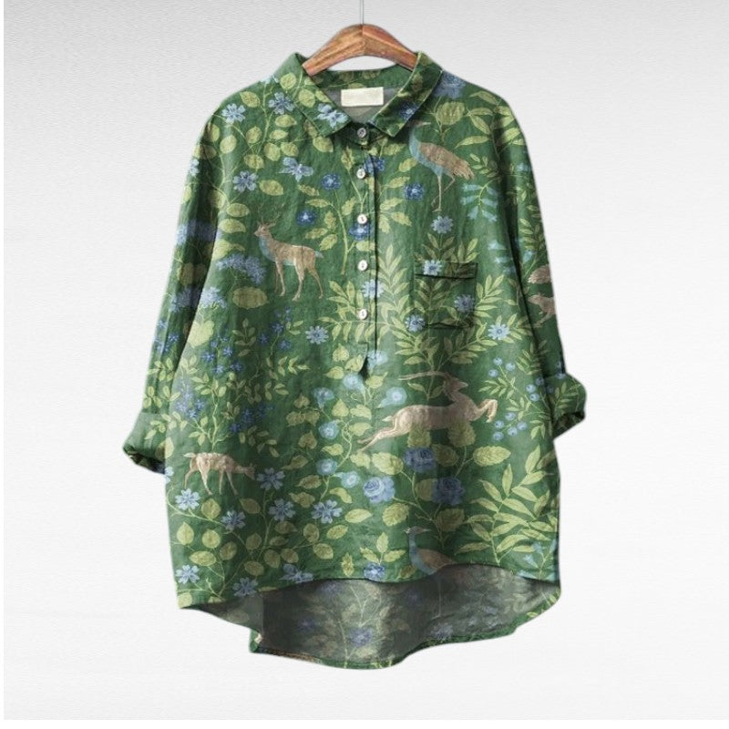 Séraphine | Blusa Floral Artística