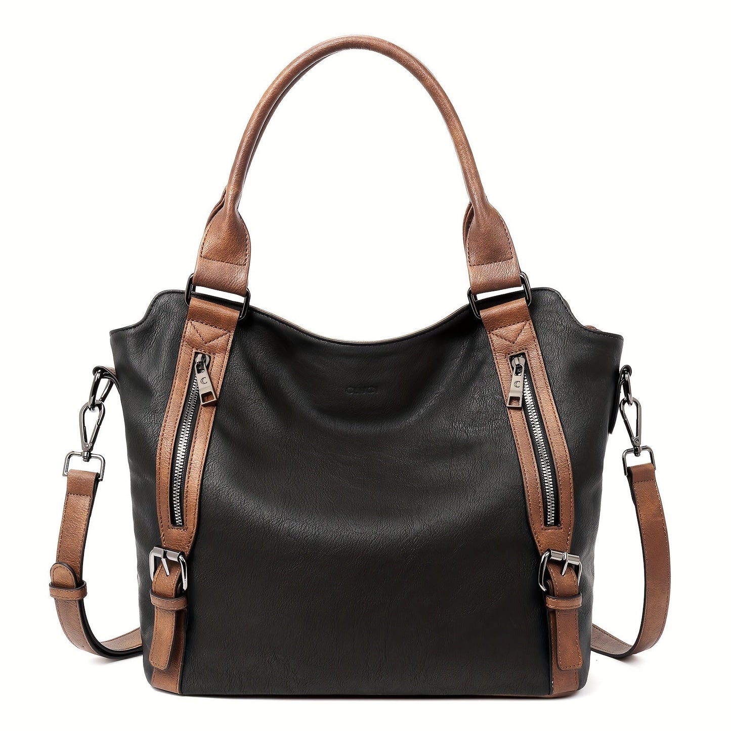 Laurine | Bolso Tote Elegante Multi-Cremalleras