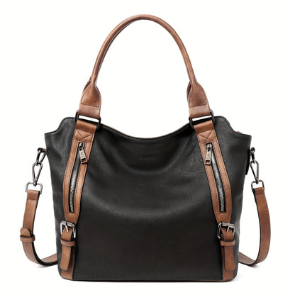 Laurine | Bolso Tote Elegante Multi-Cremalleras