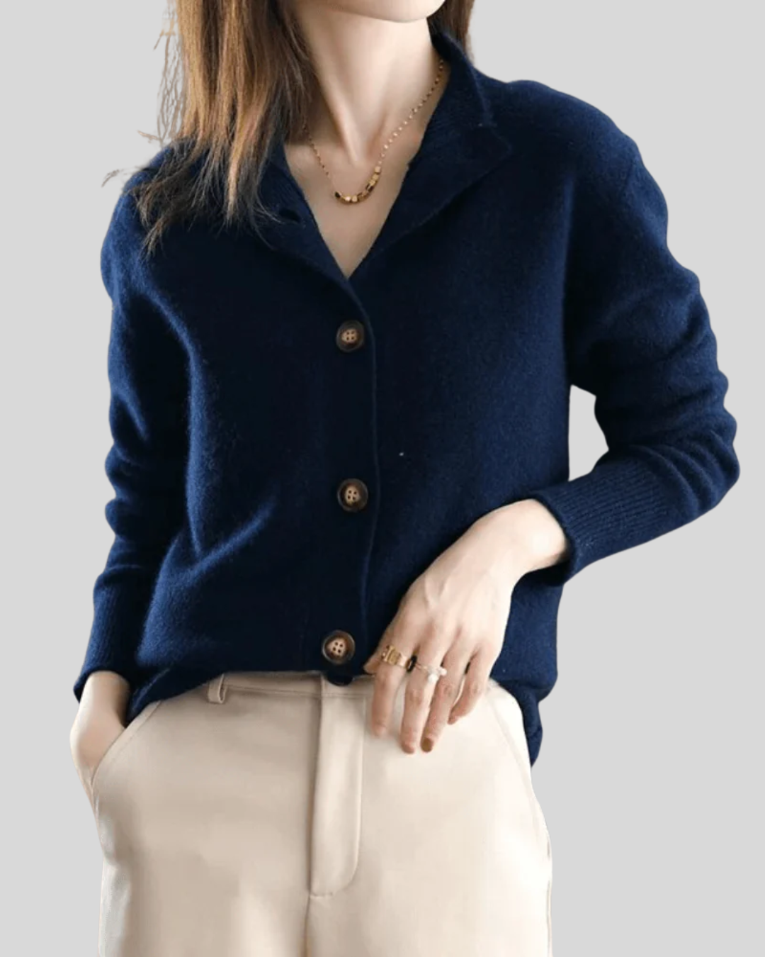 Adèle | Cardigan Botón Chic