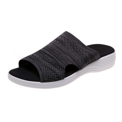 Vienna Comfort - Sandalias abiertas de malla con suela gruesa
