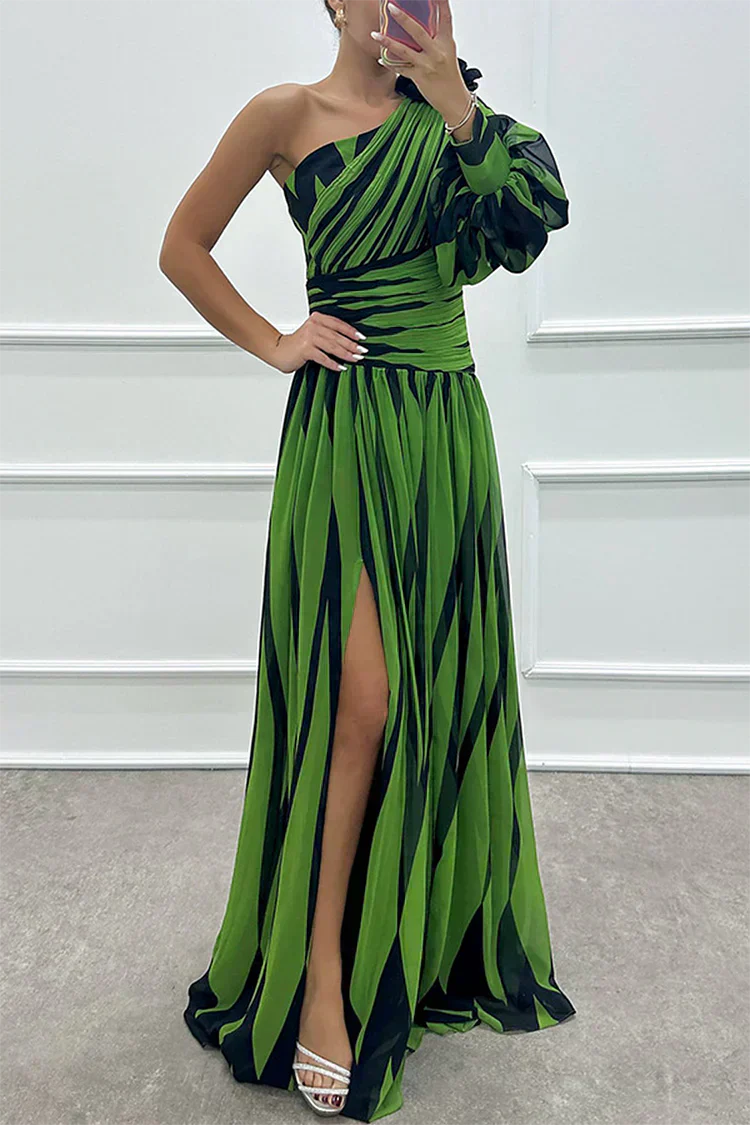 Fenna™ - Elegante vestido largo con un hombro