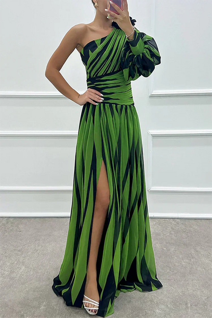 Fenna™ - Elegante vestido largo con un hombro