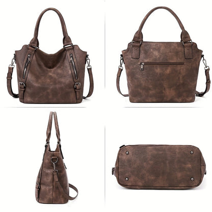Laurine | Bolso Tote Elegante Multi-Cremalleras