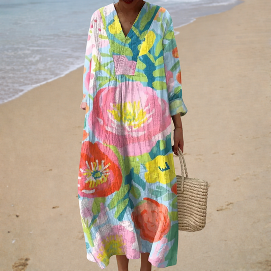 Élise | Vestido Largo Floral Bohemio