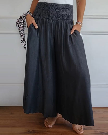 Delphine | Pantalón Ancho Fluido Romántico