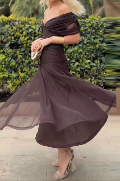 Lady™ - Vestido envolvente con corte drapeado