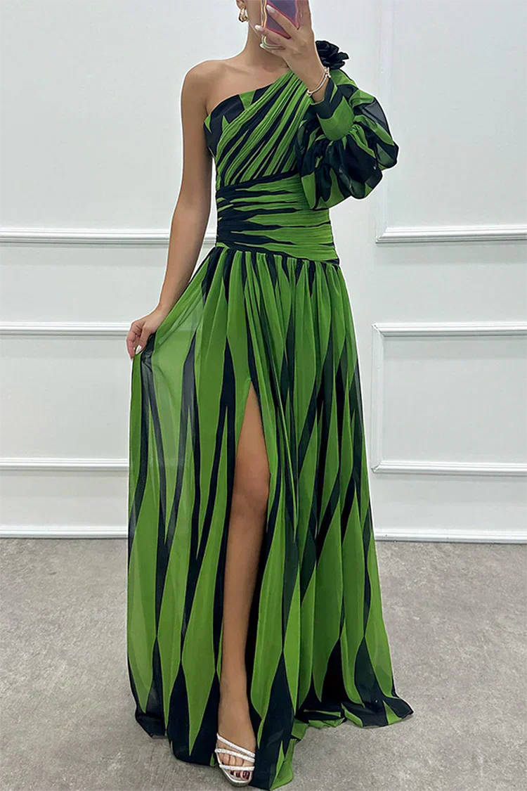 Fenna™ - Elegante vestido largo con un hombro